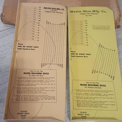 Pair Vintage Mason Shoe Measuring Devices