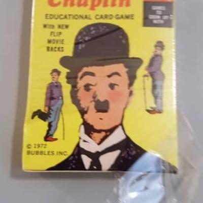 Charlie Chaplin Educational Card Game/ Flip Book  MIB