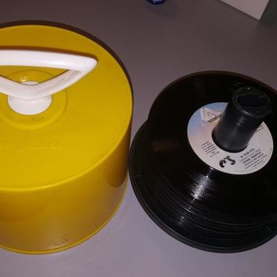 Vintage Disc-Go Case w/ 30 + 45 's