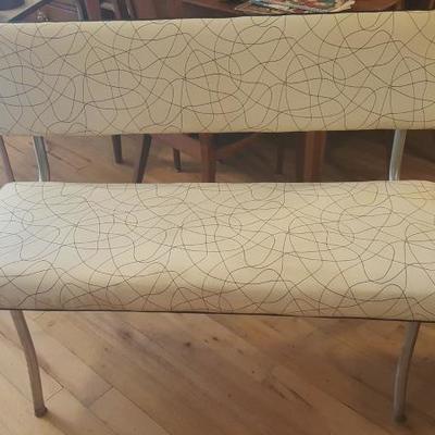 Pair of Atomic Love Seat/ Benches