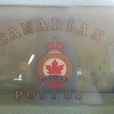 Royal Canadian Legion Bar Topper