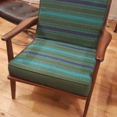 Signed Viko Baumritter Danish Modern Lounge Chair- Original Fabric