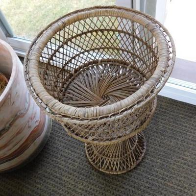 Large Wicker Planter Stand