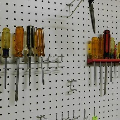 Set of Various Sized and Tip Screwdrivers