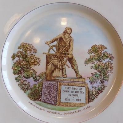 Royal Winton Hand Painted Fisherman's Memorial Plate