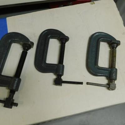 Set One of 5 Steel C Clamps 3