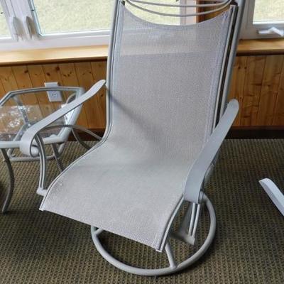 Three Piece Patio Chair and Side Table Set