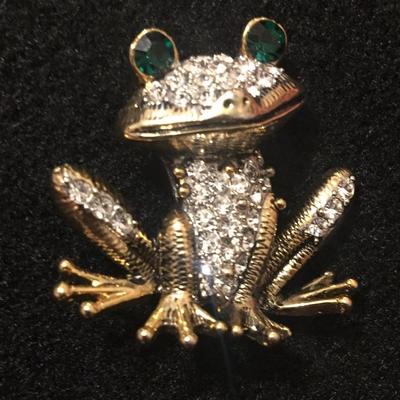  Rhinestone pin brooch 