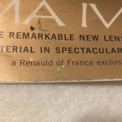 Renault of France mid Century Designer Sunglasses With case
