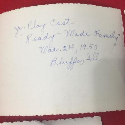 Black face 1950 (4 pictures)- white kids in black face for school play