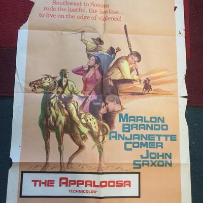 The Appaloosa 1966 full one sheet movie poster Original 