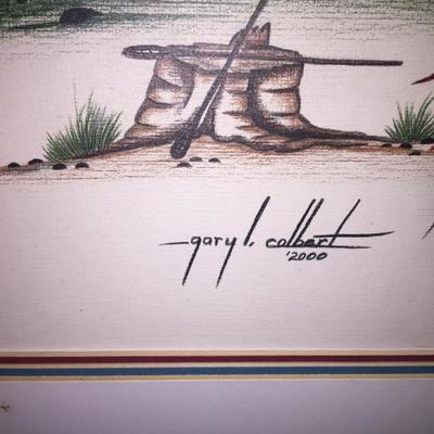 Gary l. Colbert Prismacolor print titled “Mississippi Choctaw”