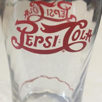 Circa 1930’s Pepsi=Cola Double Dot soda fountain glass