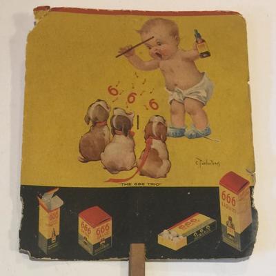 666 salve pharmaceutical advertising fan 