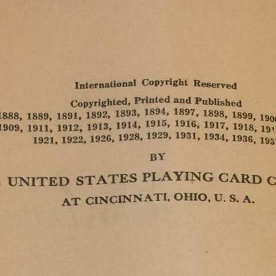 Old Hoyle card game book (40â€™s?)