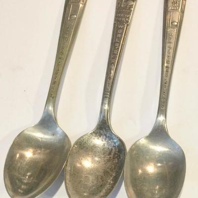 New York Worlds Fair 1939 spoon lot #2