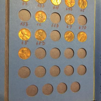 Wheat pennies in Penny Book #1