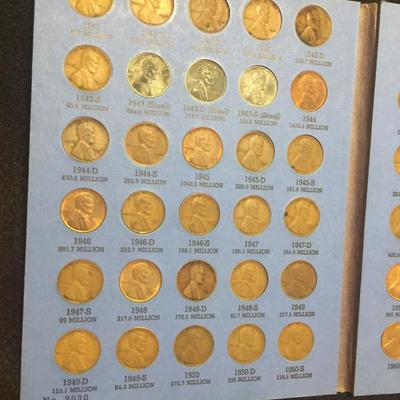 Wheat pennies in Penny Book #1