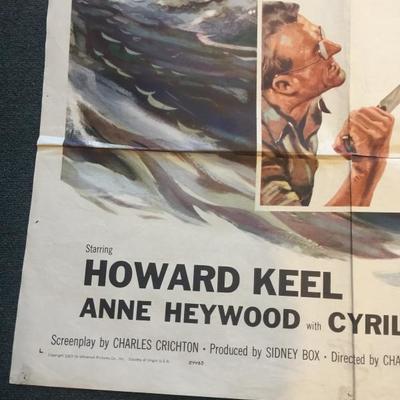 Floods of Fear 1959 Original full one sheet poster