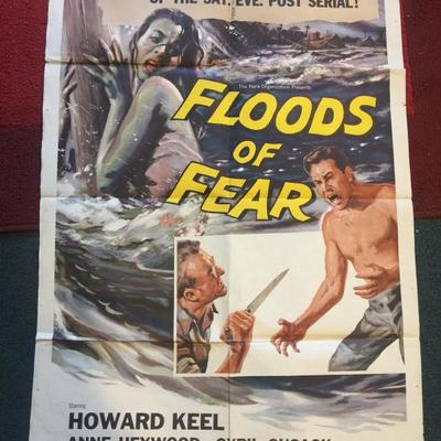 Floods of Fear 1959 Original full one sheet poster