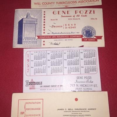 Joliet IL paper lot #10 - ink blotters