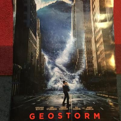 Geostorm 2017 movie poster (x2) 