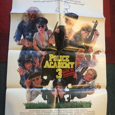 Police Academy 3 Original one sheet movie poster
