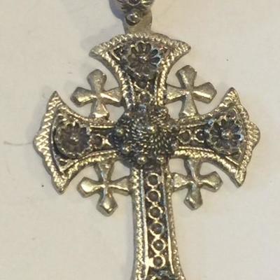 Cross Necklace Charm (over 2â€ Tall)