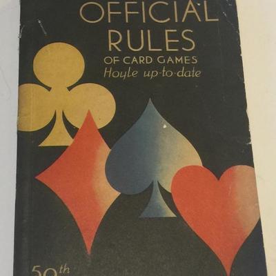 Old Hoyle card game book (40â€™s?)
