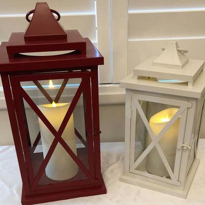 LED Candle Lantern Battery Powered w/Remote Switch 