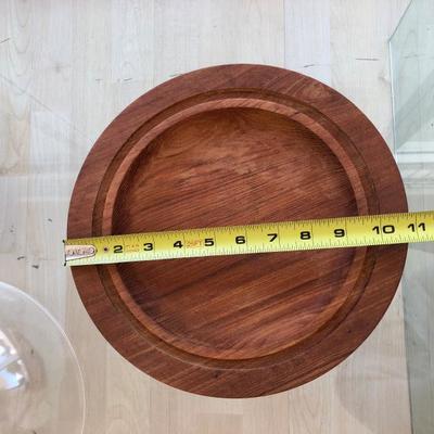 Hand Carved Solid Teak Wood Plate (Item #684)