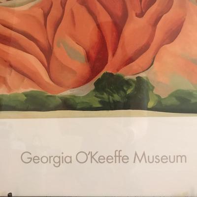 Lot 5 - Two Framed Georgia Oâ€™Keeffe Posters