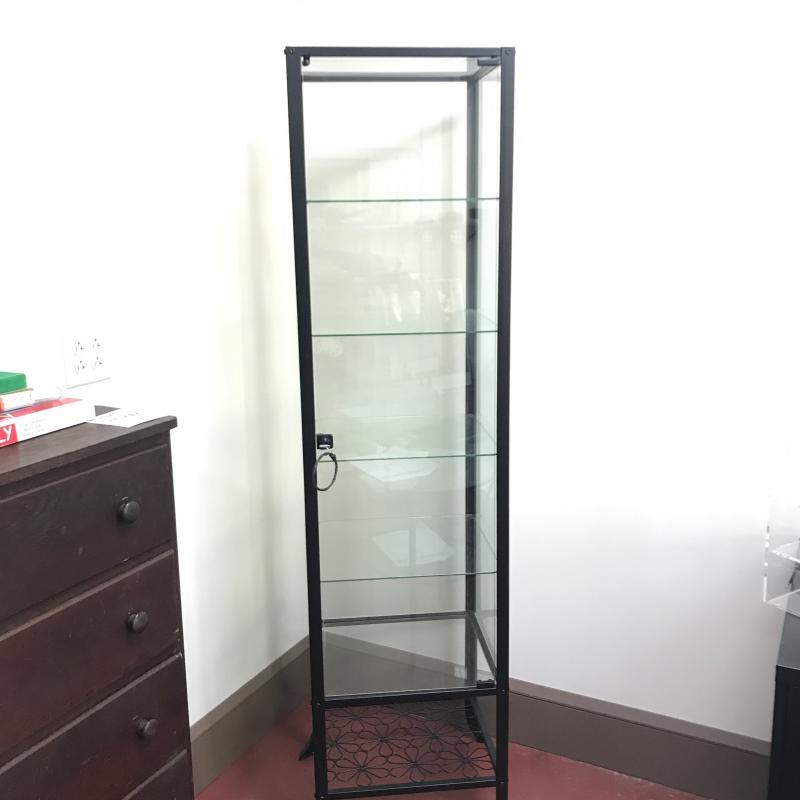 Lot 21 - Klingsbo Glass and Metal Display Cabinet | EstateSales.org