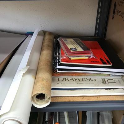Lot 12 - Art Portfolio, Drawing Pads and Other Supplies