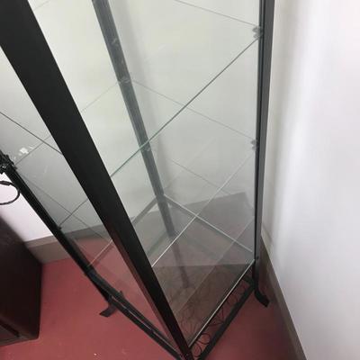 Lot 21 - Klingsbo Glass and Metal Display Cabinet