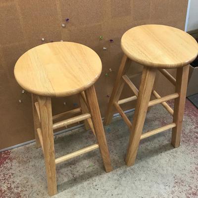 Lot 26- Wood Stools, Cork boards and Fluorescent Light