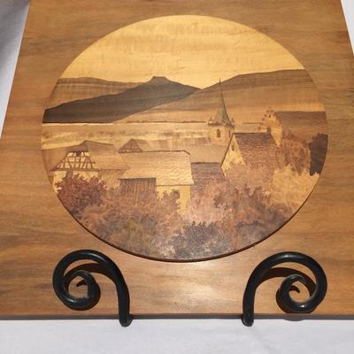 T.C. Spindler Marquetry Inlaid Wood Art