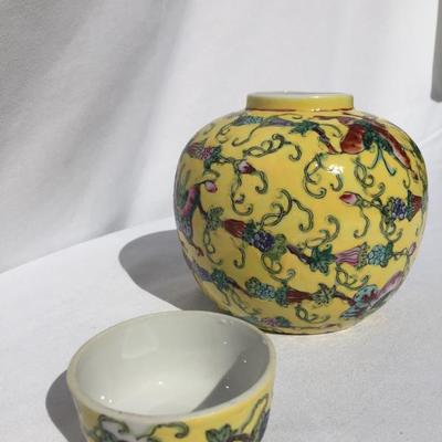 Lidded ceramic jar