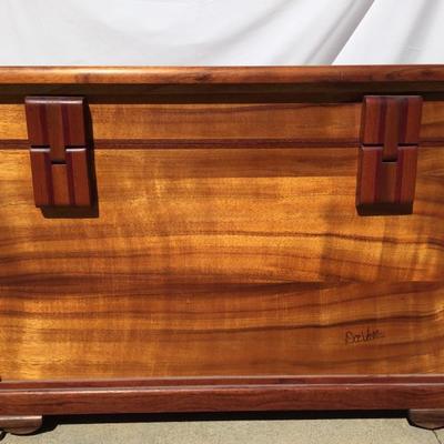 Hand Crafted Wooden Chest by Doc Valles