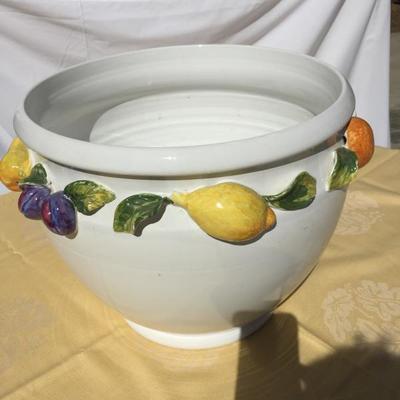 Italian Planter with Fruit Motif