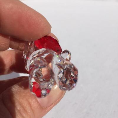 Swarovski crystal bear with heart