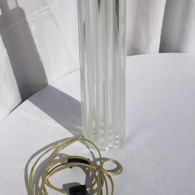 Crystal pillar lamp