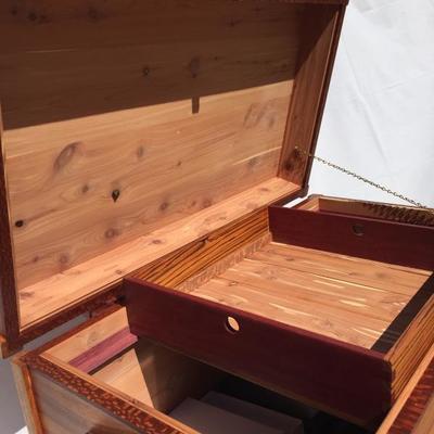 Hand Crafted Wooden Chest by Doc Valles