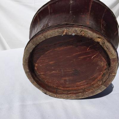 Vintage Asian rice/water barrel