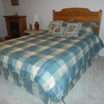 Queen Size Bed with Frame and Mattress Set