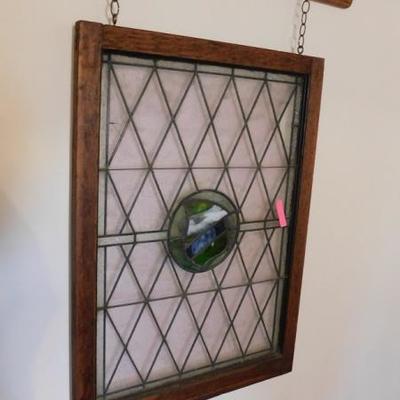 Oak Framed Stained Glass Window