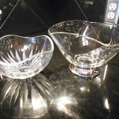 Box Lot of Clear Glass Bowls and Drinking Glasses
