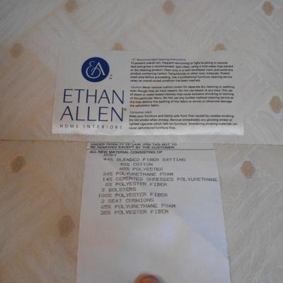 Ethan Allen Print Blended Fiber Couch