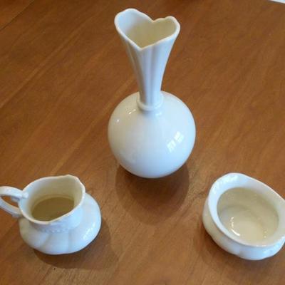 3 Pieces of Lenox, USA Including, Bud Vase, Creamer and Sugar Bowl