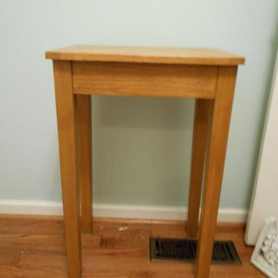 Wood Side Table or Plant Stand